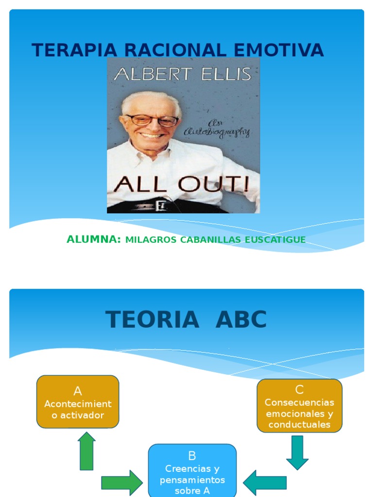 Terapia Racional Emotiva: Modelo ABC | PDF | Terapia racional de ...