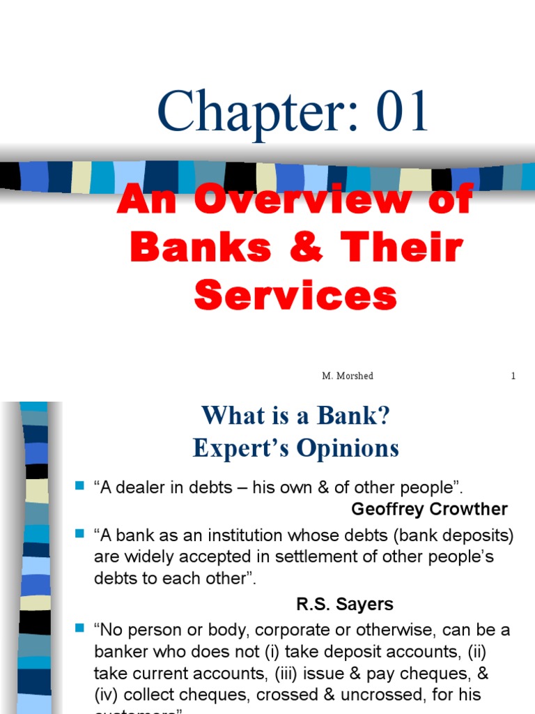 Chapter 01: An Overview of Bank and Their Services | PDF | Fee ...
