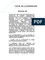 Código Fiscal de La Federación - Artículo 29 y 29-A