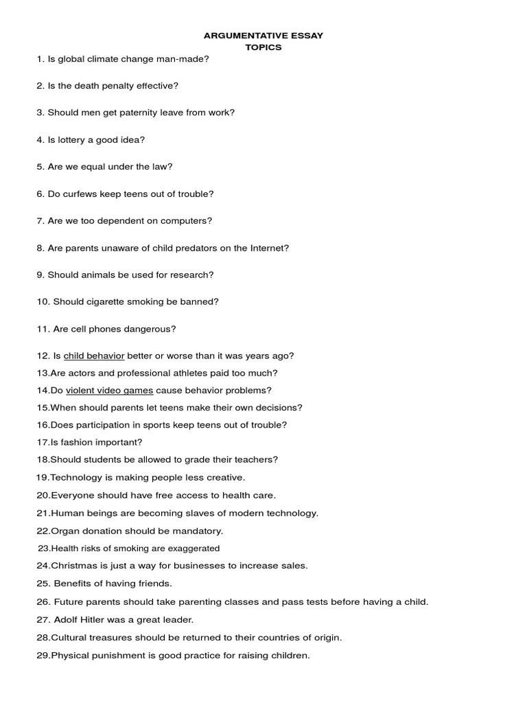 Argumentative text image