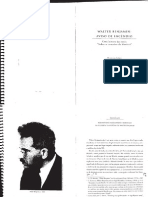 Walter Benjamin Aviso de IncÃªndio - Teses Sobre o Conceito de HistÃ³ria |  PDF | Science | CiÃªncia FilosÃ³fica