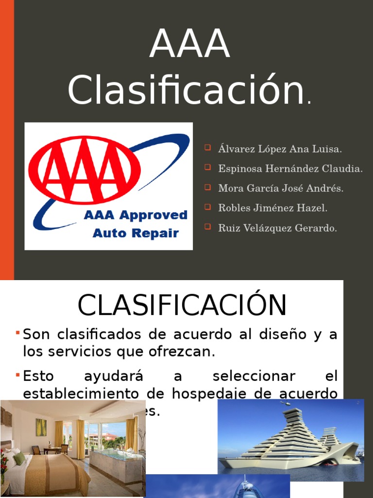 Clasificacion AAA | PDF | Empresas de hostelería | Hotel
