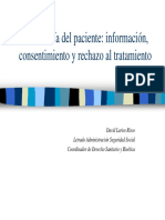 Autonomía Del Paciente-Información, Consentimiento y Rechazo Al Tratamiento