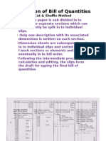 Bill of Quantities