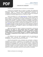 Notiuni despre contractul de consignatie.