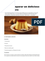 Receta Flan Casero