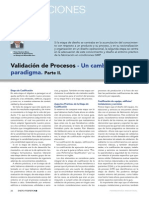 Article Validacioacuten de Procesos Un Cambio de Paradigma Parte II Www.farmaindustrial.com
