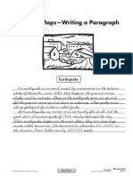 Concept Maps-Writing A Paragraph: Earthquake