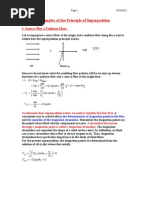 Examples of The Principle of Superposition: 1. Source Plus A Uniform Flow