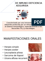 Sindrome de Inmuno Deficiencia Adquirida