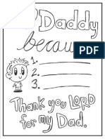 Boy Love Dad Coloring