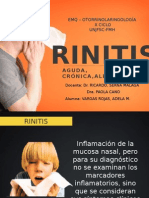 Rinitis Aguda, Crónica y Alérgica