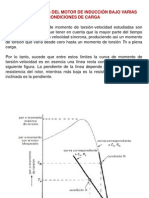 Características Del Motor de Inducción Bajo Varias Condiciones de Carga