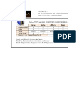 Tabla de Calculo de Estiba