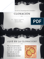 Clonación Genética en Seres Vivos