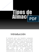 Tipos de Almacenes