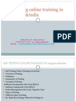 SAP TESTING Online Training in Hyderbad,Bangalore,Pune,India