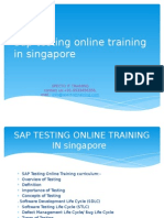 SAP TESTING Online Training in Singapore