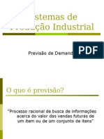Previsão de Demanda em Sistemas de Produção Industrial