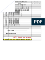 2008 Knights of Columbus Entry Form