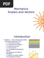 Scalars and Vectors