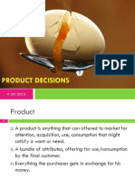 Product Decisions