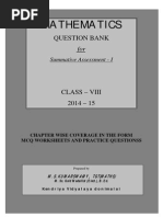 Class Viii Maths Question Bank