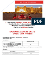Oferta Generala UAE, Dubai City 2015-2016