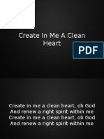 Create in Me A Clean Heart