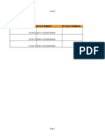 Ps Trans Id Policy Number PF Policy Number: Sheet2