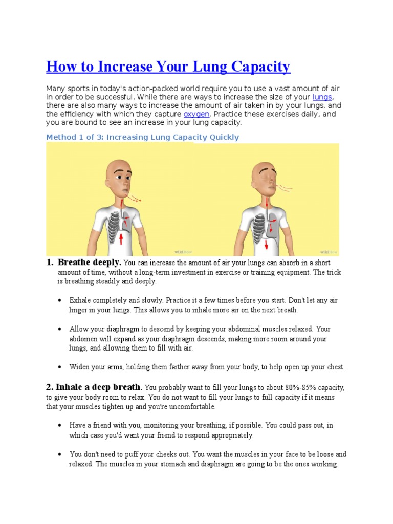 How to Increase Your Lung Capacity