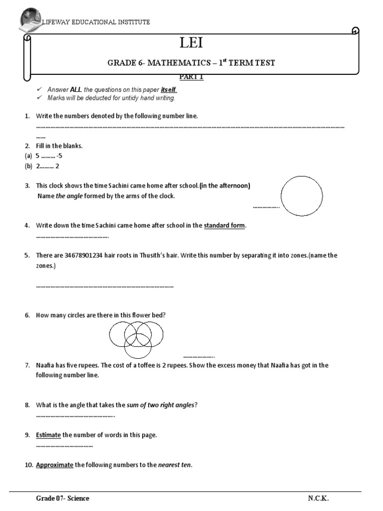 science and maths exam papers for beginners teaching mathematics