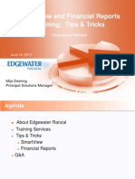 SmartView and Financial Reports Training: Tips & Tricks