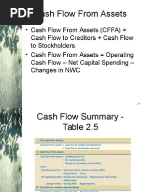 cash flow