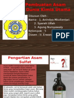 Presentasi Pembuatan Asam Sulfat