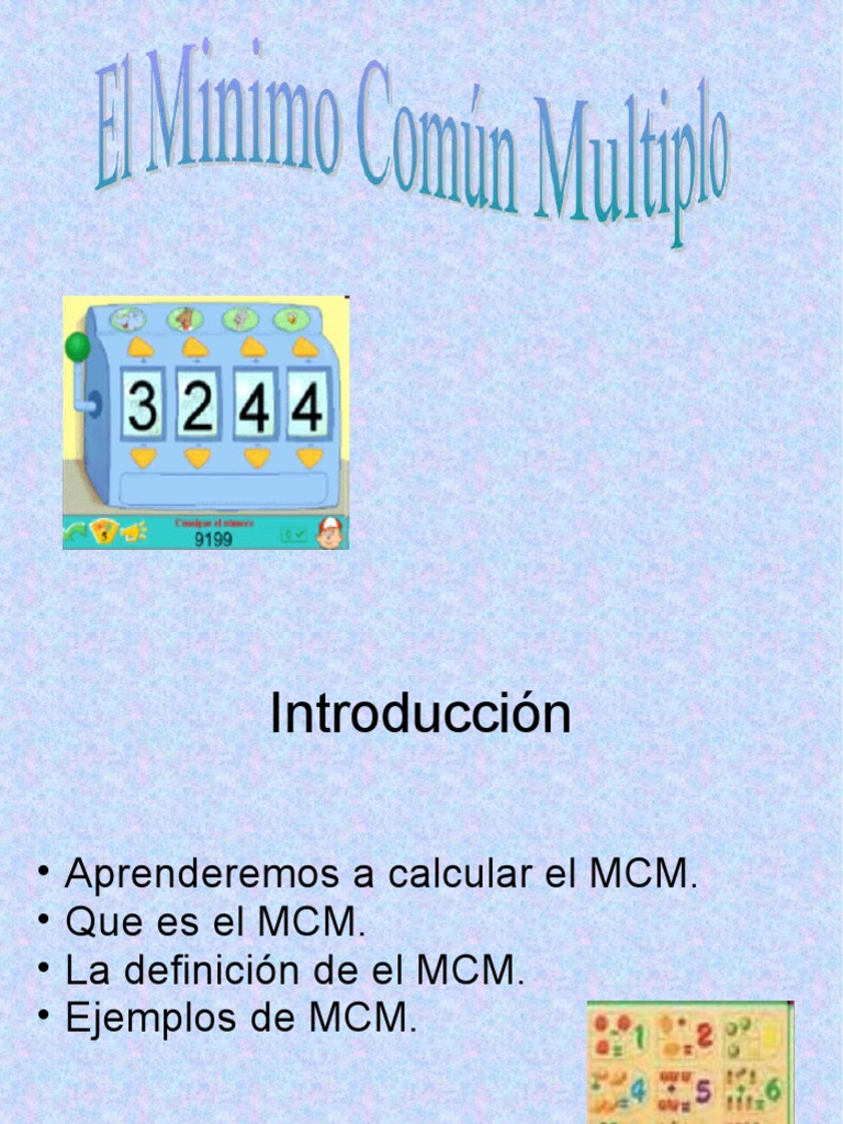 Minimo Comun Multiplo De 15 Y 8