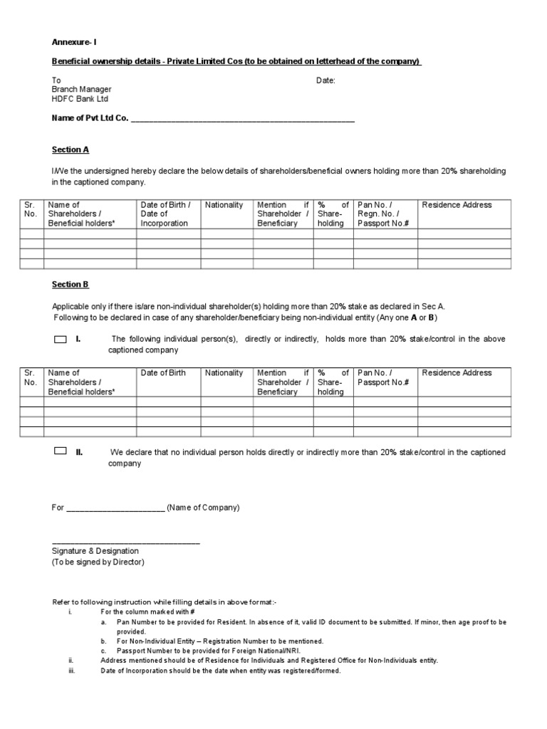 Annexure - I Revised, Version 2 | PDF