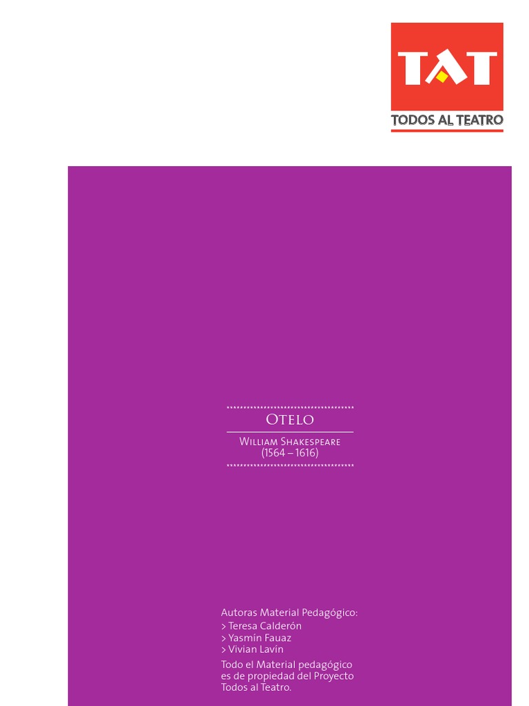 Resumen de Otelo de Shakespeare | PDF | OTELO | William Shakespeare