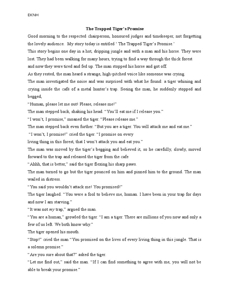 The Trapped Tiger | PDF