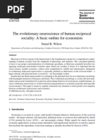 Download The Evolutionary Neuroscience Of Human Reciprocal Sociality - A Basic Outline For Economists 2006 Journal Of Socio-Economics by Dayanyousaf SN2870634 doc pdf