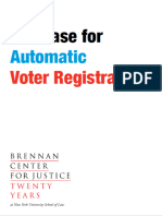 Case for Automatic Voter Registration