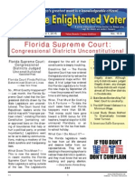 Florida Supreme Court:: Congressional Districts Unconstitutional