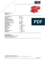 Data Sheet Motoredutor R97DRE112M4 SEW
