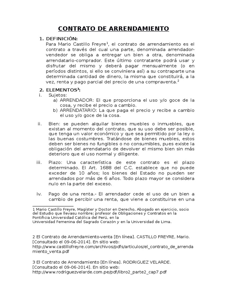 Contrato de Arrendamiento Alquiler Pagos Free 30day