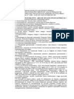 Assuntos Edital CLDF 2005