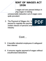 The Payment of Wages Act