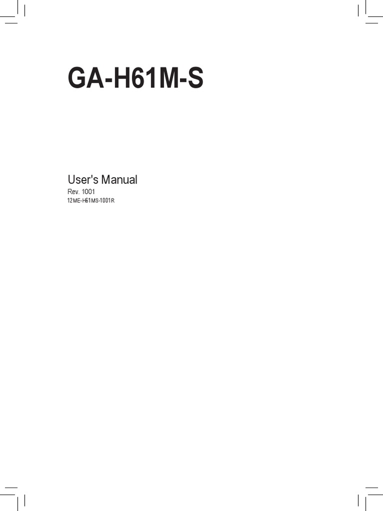 Gigabyte Motherboard Manual PDF Bios Booting