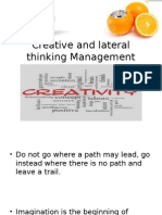 Creative and Lateral Thinking Management