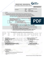 Surat Undangan Tes Seleksi Tahap II PTFI