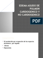 Edema Agudo de Pulmon Cardiogenico y No Cardiogenico